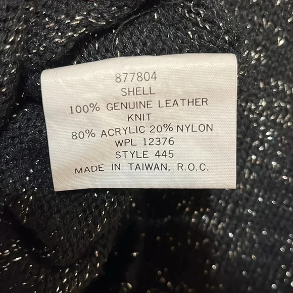 Pioneer Wear | Vintage sparkly sweater w/suede leather detail/tassels women L - Picture 8 of 12